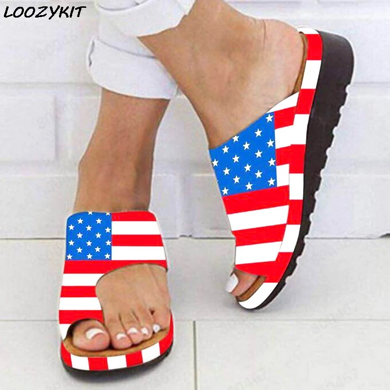 

LOOZYKIT 2019 New Fashion Large-Size Cold Slippers Spring and Summer New Euro-American Pure-color Ladies Toe Sandals
