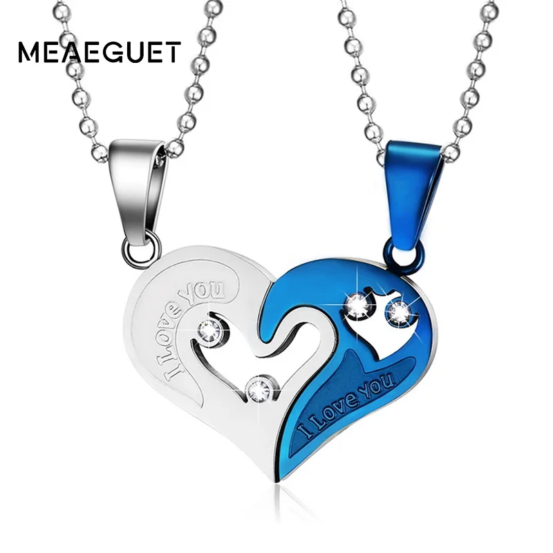 Женская цепочка с подвеской в виде сердца из нержавеющей стали|love necklace|fashion