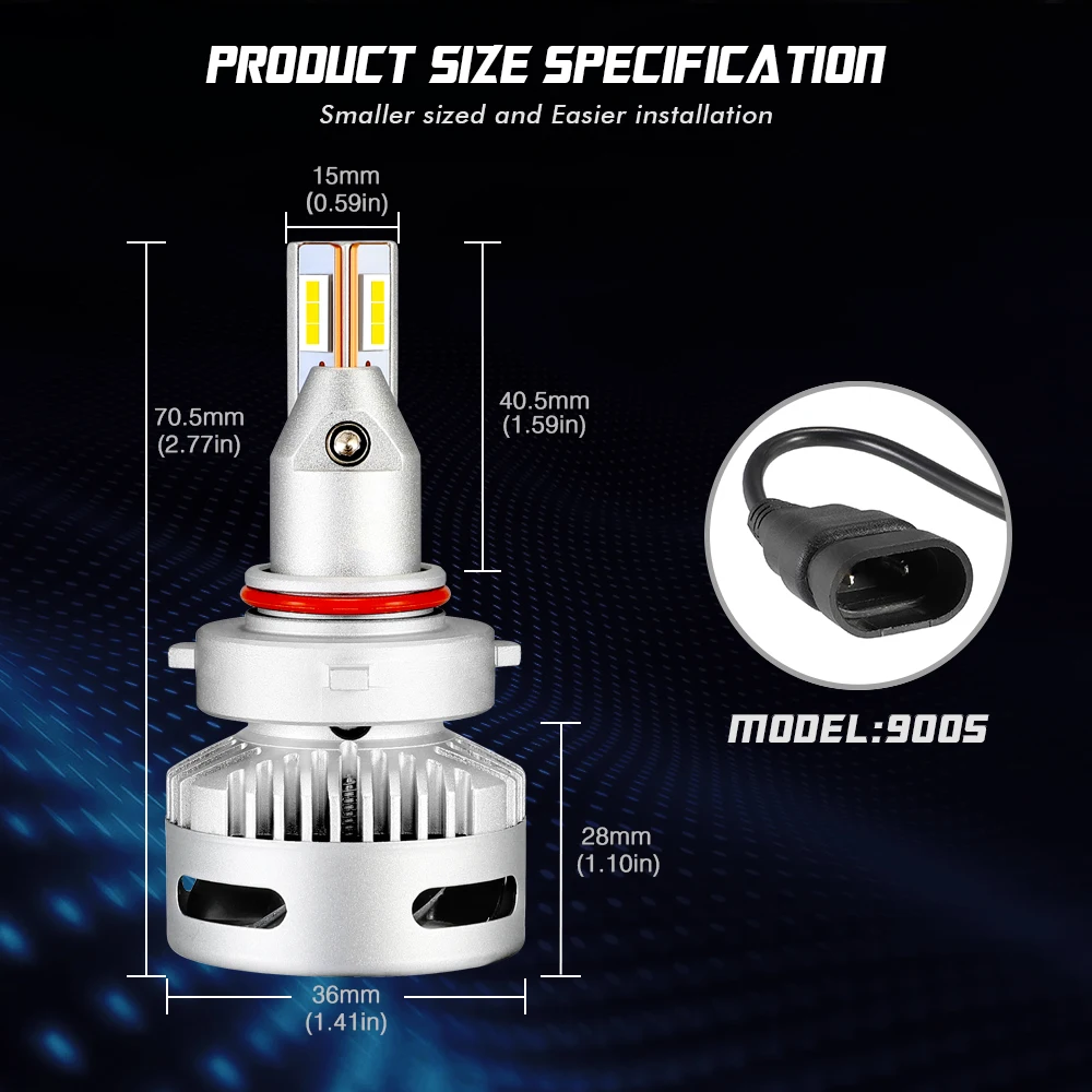 NOVSIGHT автомобиля проектор головной светильник H7 Led H7 H11 9005/9006 9012 D5 D2/D4 D1/D3/D8 90W 12000LM 6500 к авто противотуманных фар с возможностью креативного Светильник лампы