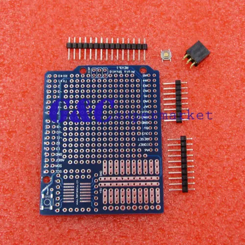 2PCS Proto Screw Shield Board Compatible Improved version support A6 A7 | Электронные компоненты и принадлежности
