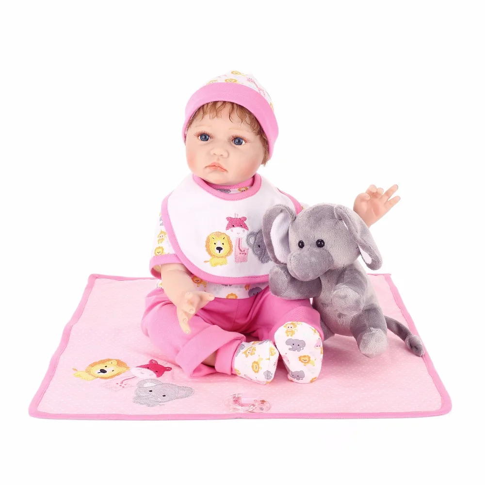 

Bebely Reborn Dolls Silicone Girl Body 55cm Reborn Doll Toys For Girl Newborn Baby realistic Doll Christmas Gifts bonecas