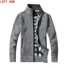 New arrival Autumn Men’s Warm Sweaters Warm Winter Pullover Mens Cardigan Sweaters Casual Knitwear Fleece Velvet Clothing