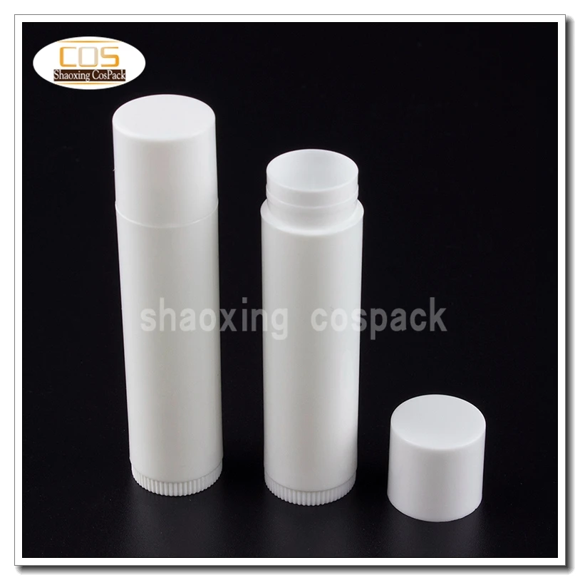 Buy 200pcs LB01 4.2g empty white round empty lip balm