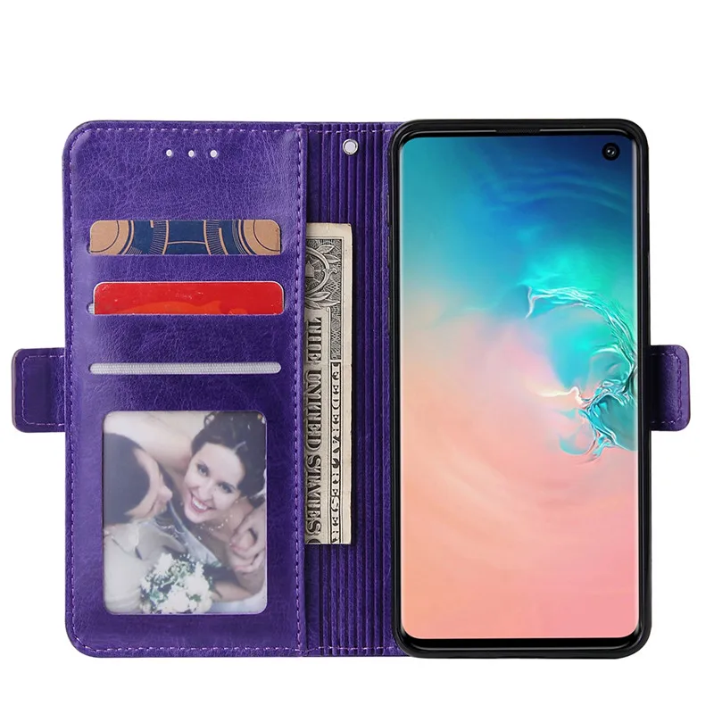 Кожаный чехол для samsung Galaxy S10 S8 S9 Plus Note 10 J4 J6 Plus A7 A10 A20 A50 A70 A40 чехол на молнии чехлы для телефонов