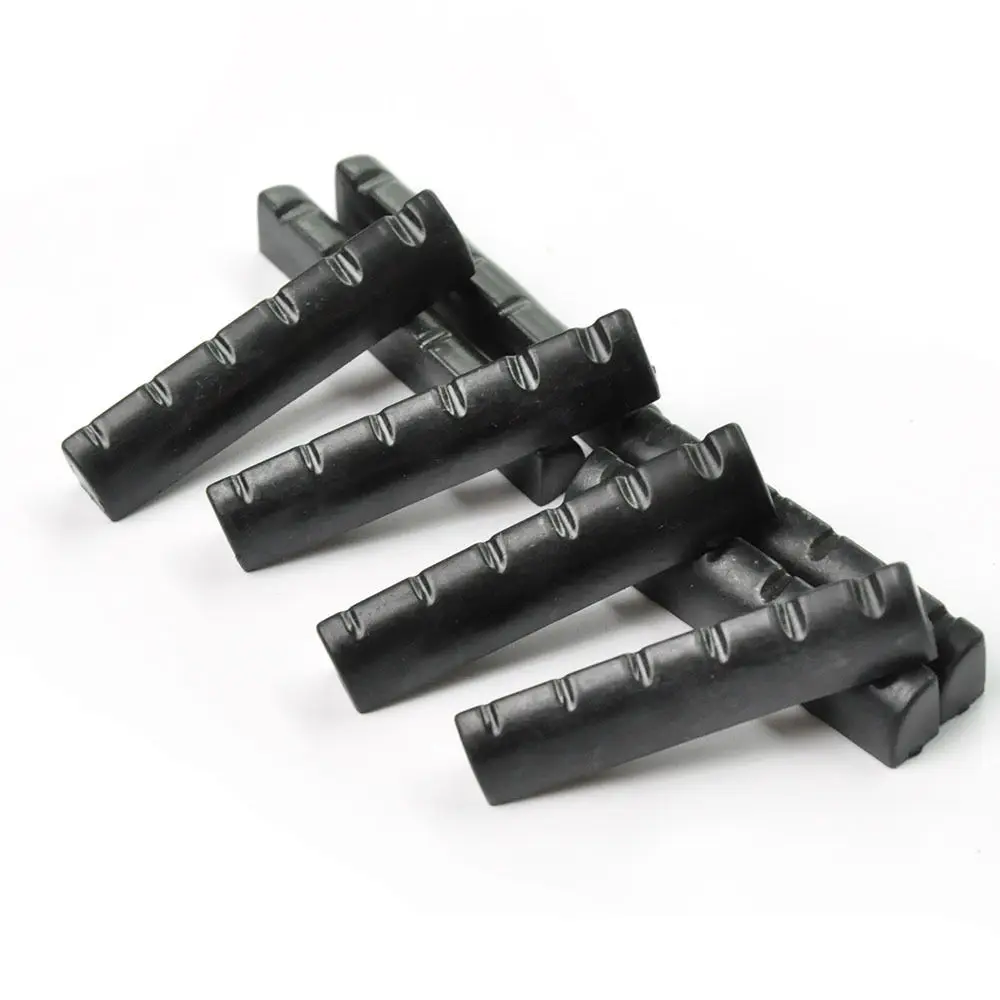 

Lots of 50 pcs Acoustic Guitar Slotted Nuts Upper Saddles Bridge Black