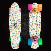 New Fish Board Mini Cruiser Peny Board Skateboards Printed Skateboard Complete Longboard Deck Skate Board Skate Wheels PD10