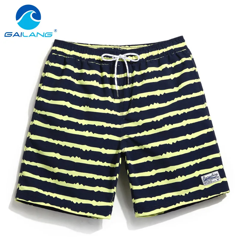 Gailang Brand Quick Drying Men's Beach Shorts Board Boxer Trunks Shorts Plus Size Men Swimwear