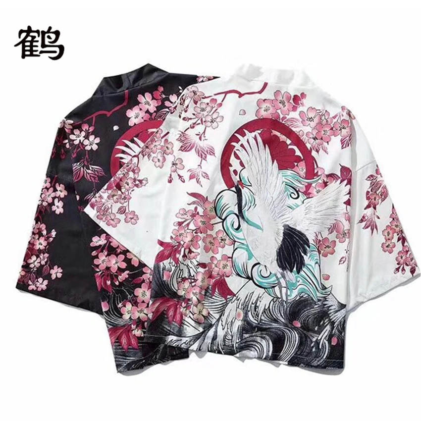 Кимоно 2020 новости моды кран для мужчин Haori Yukata японский стиль костюм самурая