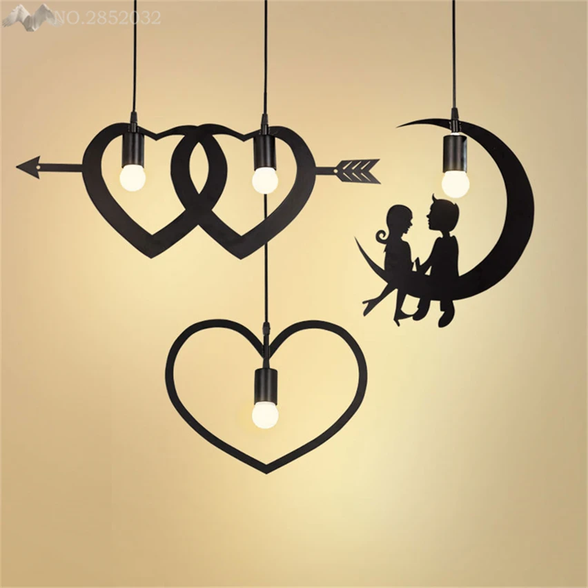 

Simple Geometry Iron Art Hang lamps pendant lights led lights for home nordic pendant light fixtures loft style hanging lamp