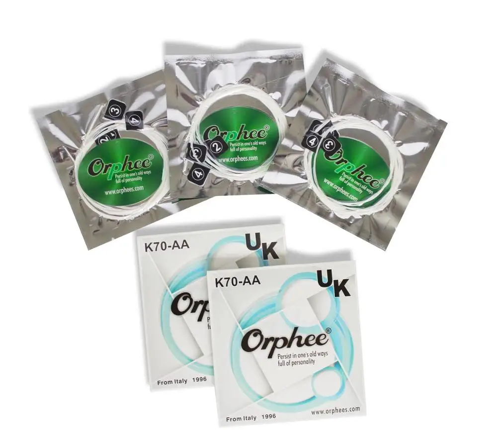 10 комплектов нейлоновые струны для укулеле серии Orphee Caye K70AA 21 23 26 дюймов сопрано