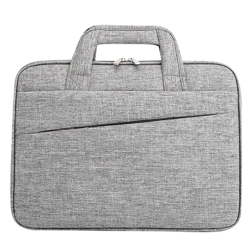 Модный 15,6 дюймовый деловой портфель для ноутбука, Офисные Сумки-мессенджеры для мужчин, мужская сумка для ноутбука, мужская сумка для компьютера - Цвет: Grey