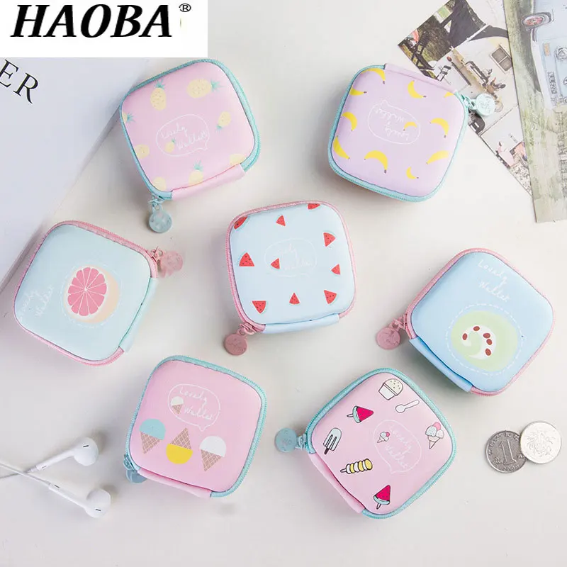 

HAOBA 1PCS Earphone Case Storage Carrying Hard Bag Headphone Stand For Headset Earbuds Memory Card Money Key Case Organizer