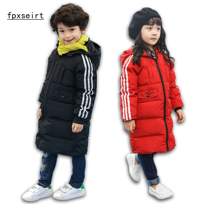 

Children Down Jacket Boys Girls Long Section Thickening Winter Clothes Big Children Down Jacket Children's Clothing SY1621