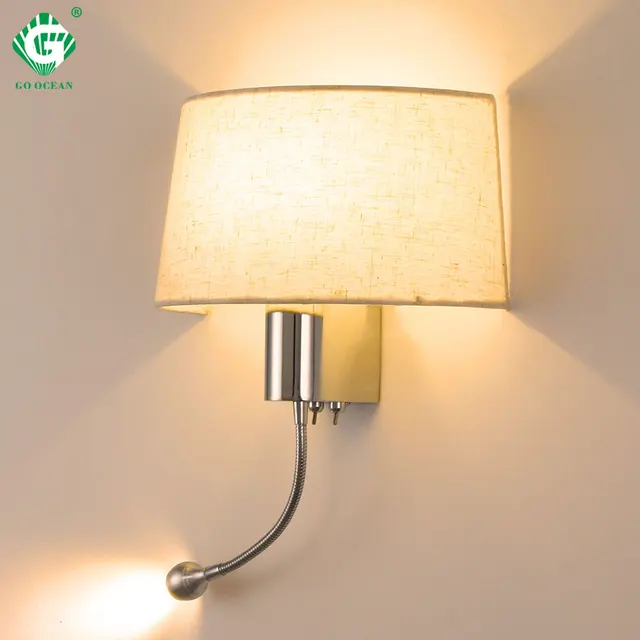 $US $31.72  Modern LED Wall Lamp with Switch E27 Bulb Bedroom Sconces Indoor Vanity Bathroom Industrial Decorat