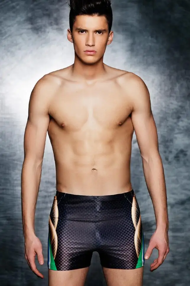 Plus Size Swimwear Men Swimming Trunks Racing Swimsuit Mens Swim Shorts