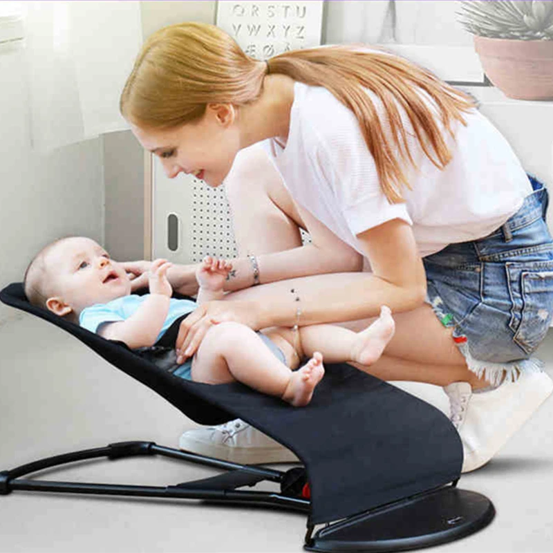 Baby Cradle Washable Cloth Cover Non-electric Newborn Cradle Natural Swing Summer Cradle Cool