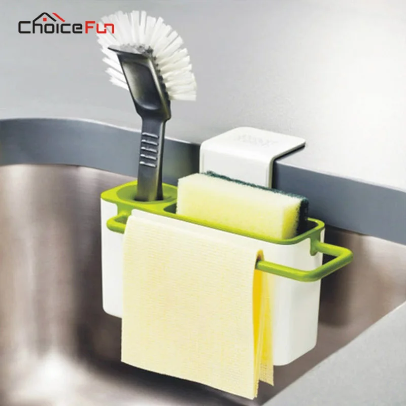 

CHOICE FUN Suction Cup Cleaning Tool Kitchen Organizer Storage Rack Sink Dish Cloth Drain Holder Dry Dishwashing Sponge Holder