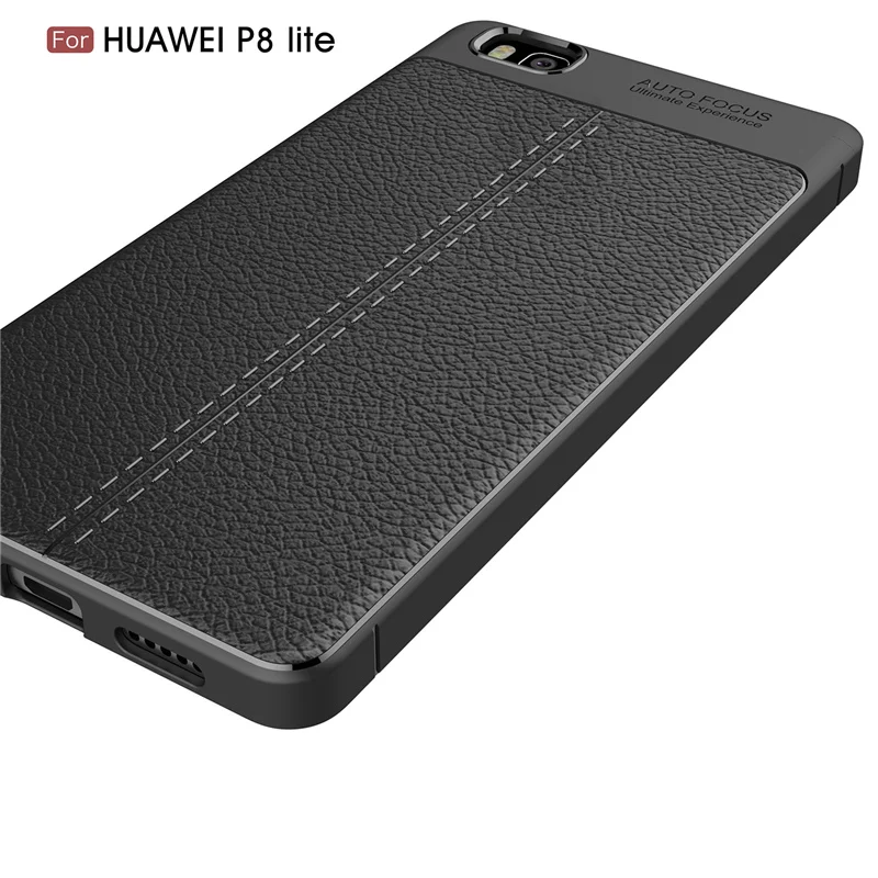 Litchi cortex silicone case for Huawei P8 lite  (4)