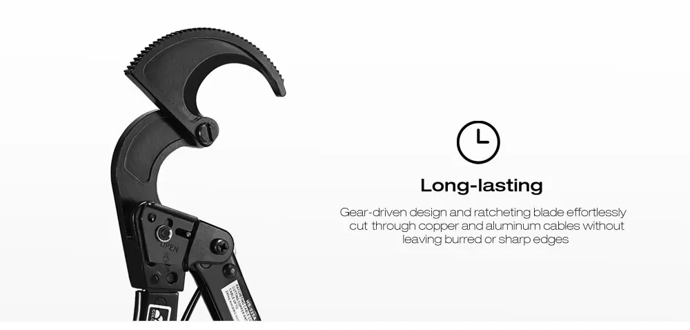 COLORS HS - 325A Below 240 Square Millimeter Multi-functional Ratchet Cable Cutter Wire Cutting Hand Tool