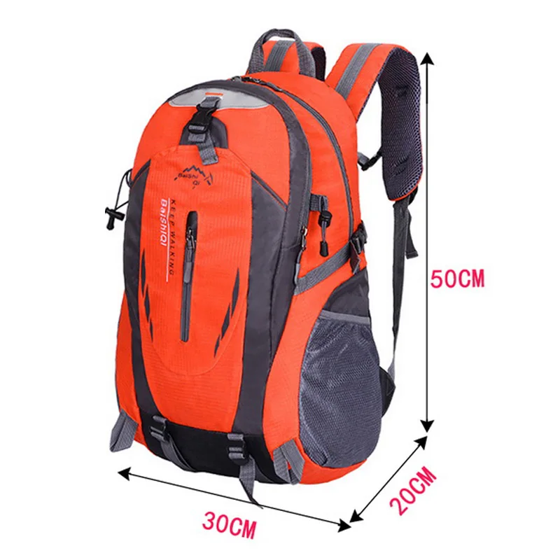 Litthing 60L/40L мужской рюкзак, рюкзак с подзарядкой через usb, школьный рюкзак для подростков, рюкзаки для путешествий, женские рюкзаки, сумка для улицы - Цвет: Orange B