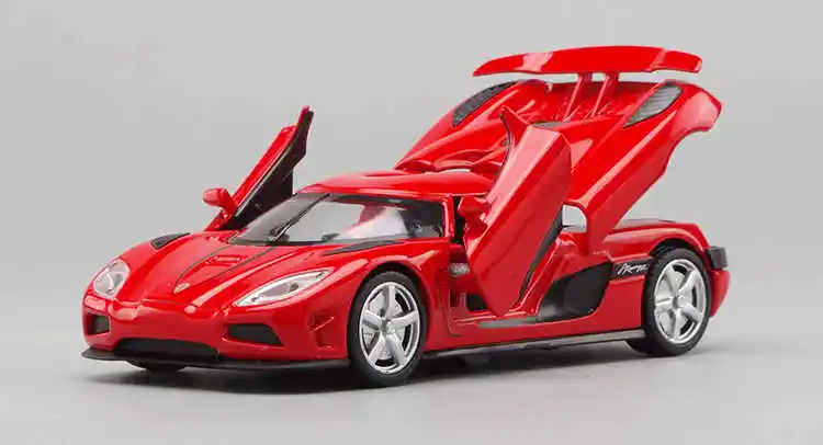 1/32 Diecasts& игрушечные транспортные средства Koenigsegg супер модель автомобиля со звуком и светильник коллекция автомобиля игрушки для мальчика Детский подарок brinquedos - Цвет: Красный