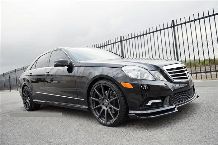 2010-2012 Mercedes Benz W212 E350 E550 Sport Brabus Style Front Lip FRP (17)
