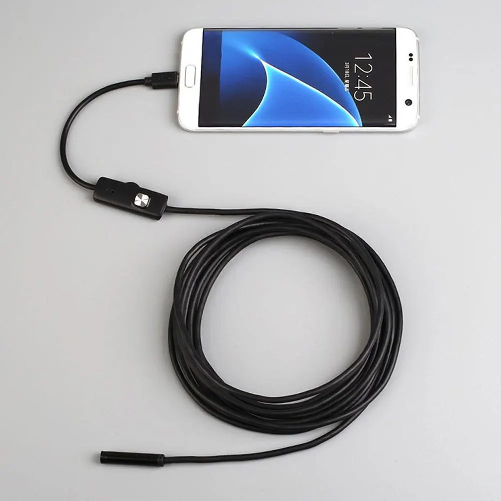 1,5 м 7 мм водонепроницаемый IP67 Android эндоскоп осмотр USB бороскоп трубка змея мини камера s микро камера