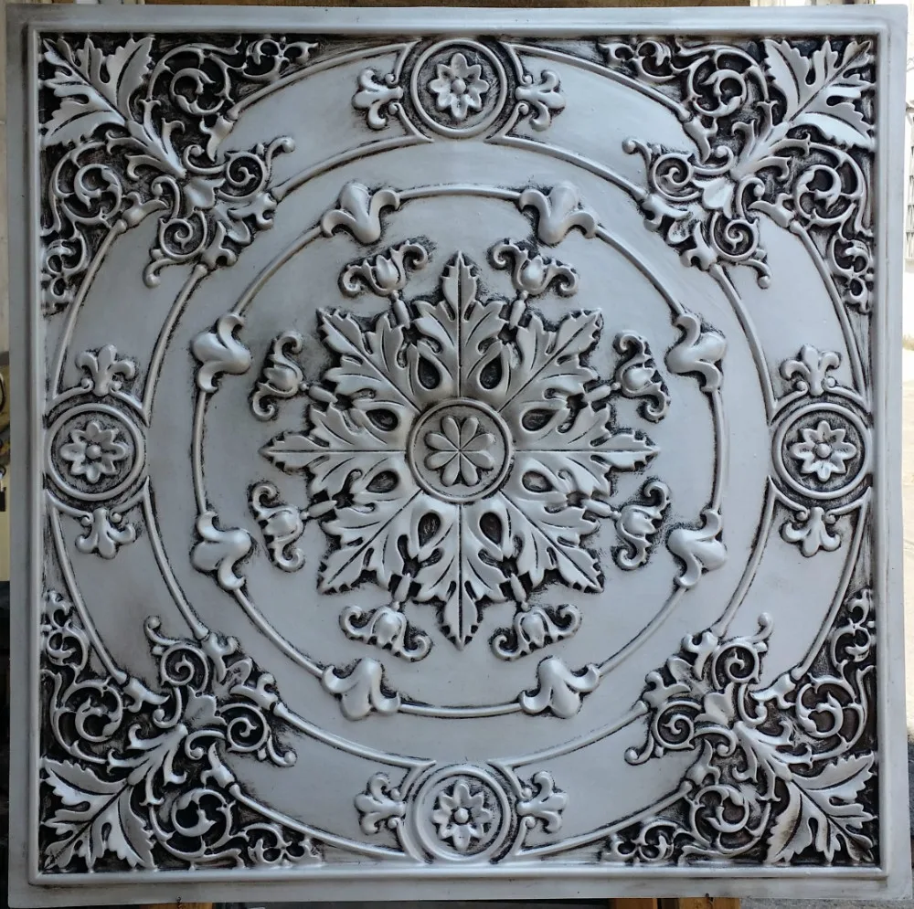 Pl18 Faux Finish Ceiling Tiles Antique White Color Pl18 Faux Finish Ceiling Tiles Antique White Color