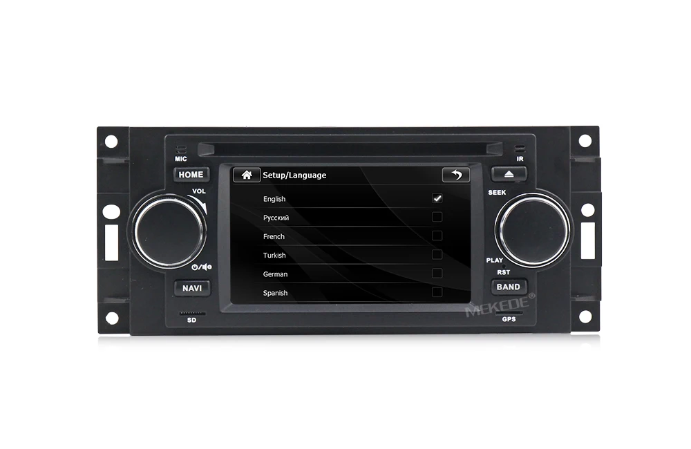 Best MEKEDE Car DVD GPS Navigation Player For Chrysler 300C PT Cruiser Dodge Ram Jeep Grand Cherokee With Radio BT 1080P USB free Map 7