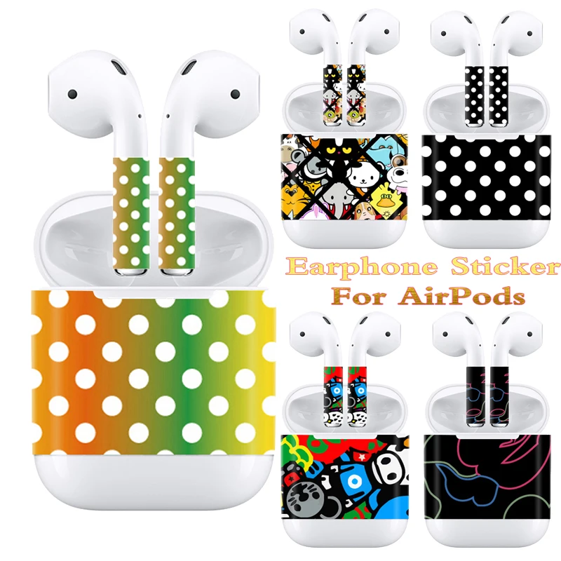 For AirPods Skins sticker Removable Adhesive Decorative Decal skin for airpods vinyl | Мобильные телефоны и аксессуары
