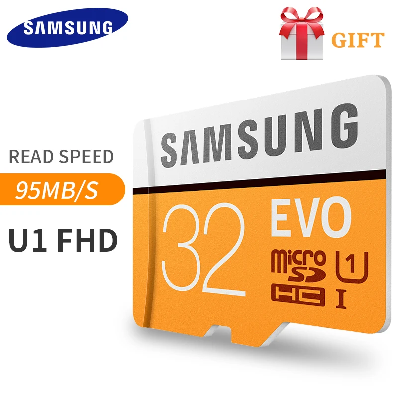 100% Original Samsung Micro SD card Class10 TF card16gb 32gb 64gb 128gb 95Mb/s memory for samrtphone and table PC | Компьютеры и офис