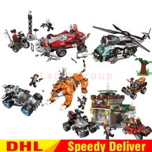 XINGBAO 10002 XINGBAO 10003 XINGBAO 10004 XINGBAO 10005 городской полицейский набор строительные блоки кирпичи детские игрушки рождественские подарки модель