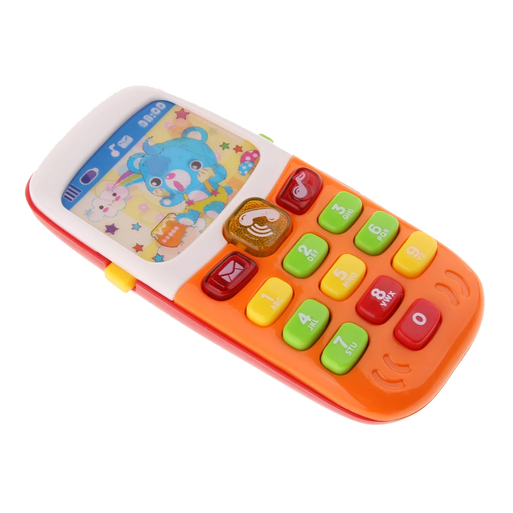 Baby Learning Musical Cellphone Mobile Phone Educational Toy With Lights Sound Learning Education Mobile Phone Musical Playing