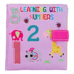 SANQ Мягкая Детская Ткань Книга раннего образования новорожденных кроватки игрушки для 0-36 месяцев младенцев #3