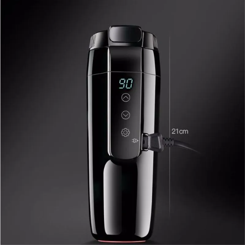  350ML Car Heating Cup Electric Kettle Mug Auto Heating Cup 12V Coffee Thermal Heater Cups Temperatu
