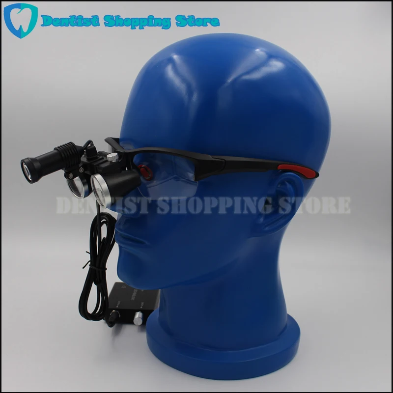  3.5X420mm Dental Surgical Loupe Magnifier Binocular Magnifier with LED Head Light Lamp Free shippin - 32896983598