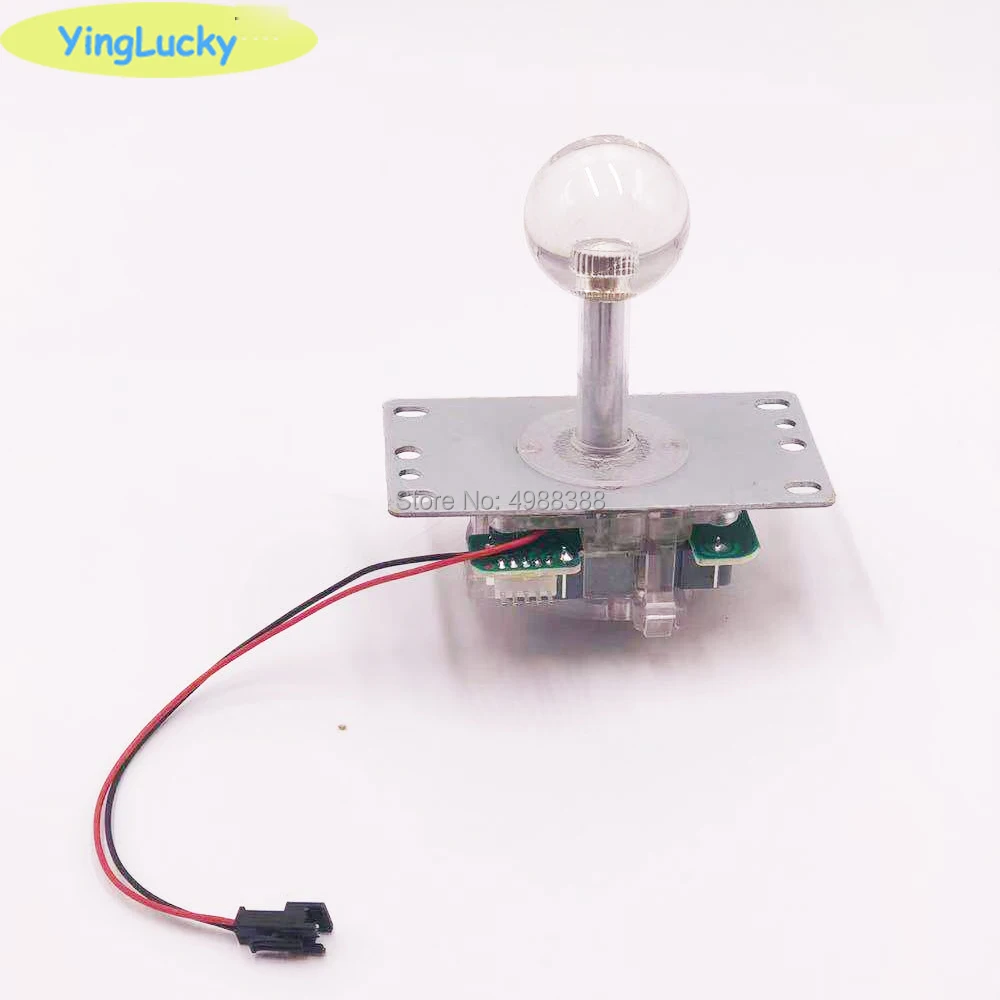 

yinglucky arcade 5pin Colorful LED joystick sanwa LED joystick suitable for Raspberry Pi game consoles doll machine