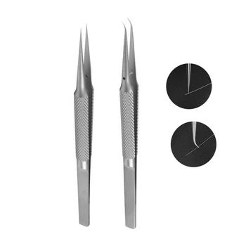 

Maintenance Tweezers Stainless Steel Repair Strong Fingerprint Forceps Precise Acid-fast Anticorrosive Fly Line 150mm/140mm