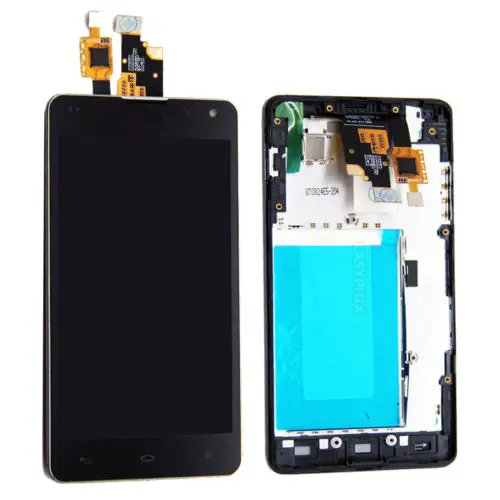 High Quality New LCD Touch Screen Digitizer Frame Assmbly for LG Optimus G E975 E973 free