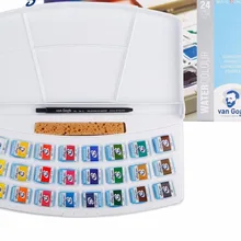 12/18/24 Твердые акварельные краски в наборе яркий Цвет Краски ing набор краски для студентов рисовать товары для рукоделия для Ван Гог пигмент Цвет