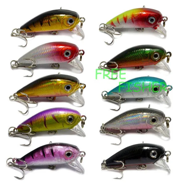 Lot18 Promo 10 Pesca de Señuelo Duro Cebos 4 cm 3g/1.6in 0.1 oz Envío Fisher Lot18 Promo 10 Pesca de Señuelo Duro Cebos 4 cm 3g/1.6in 0.1 oz Envío Fisher
