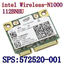 Новая Оригинальная беспроводная карта Intel mediino wireless-N 1000 112BNHMW 300 Мбит/с 802.11b/g/n Mini PCI-E SPS: 593530-001 intel N1000