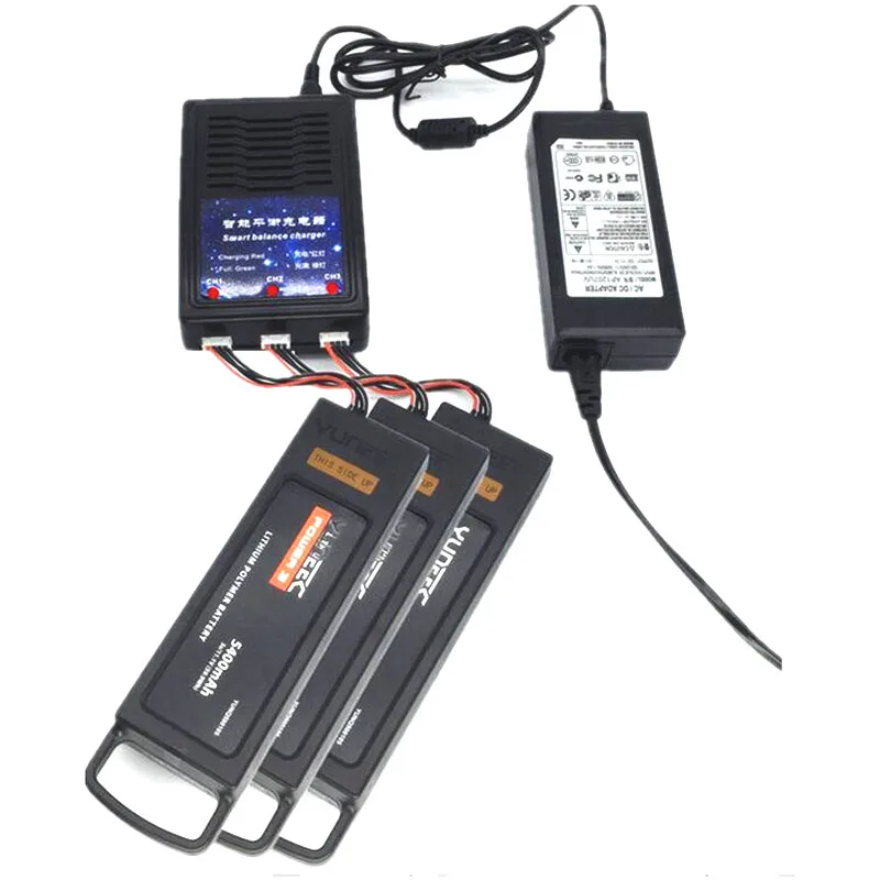  Q500 Battery Charger 3 in 1 Multi Battery Charging security support For YUNEEC Q500 Quadcopter Drone Accessories 1 (3)