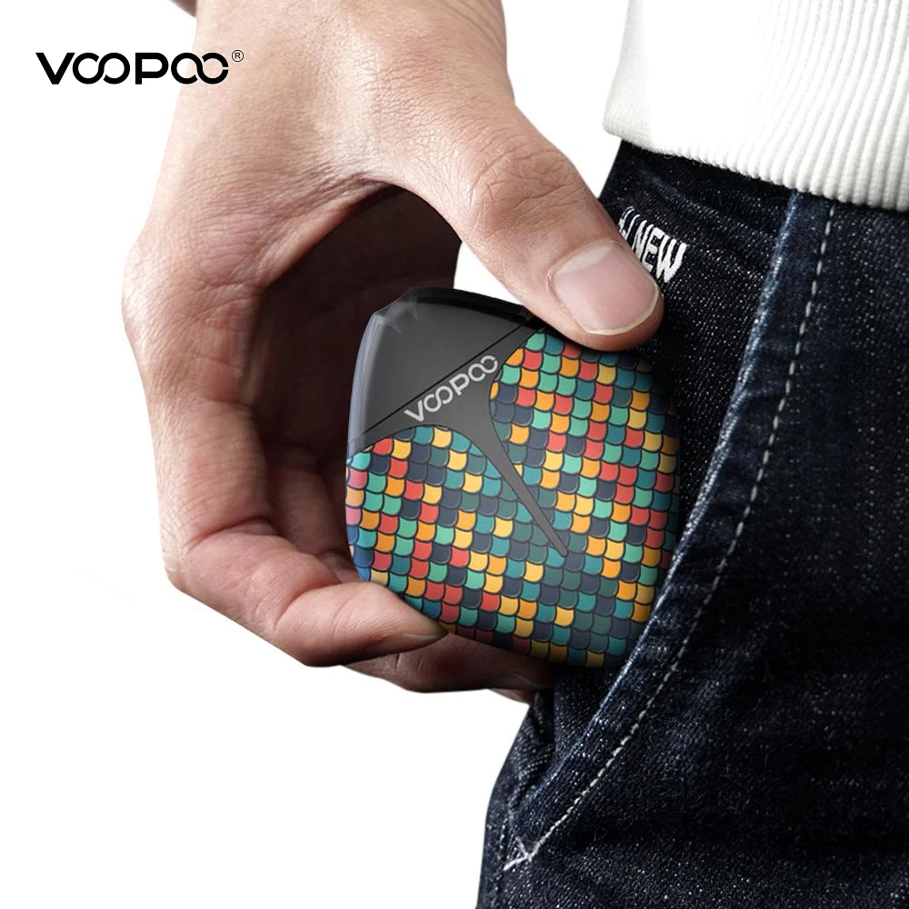 Оригинальный VOOPOO finic рыбы Pod Комплект с 350 мА/ч Батарея 1 7 мл картридж YC R1 R2 катушки