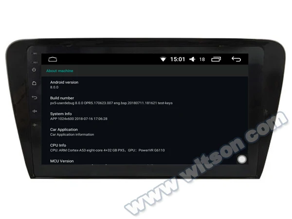 Discount WITSON Android 8.0 10.2" CAR DVD PLAYER For VOLKSWAGEN SKODA OCTAVIA 2014 CAR STEREO CAR AUDIO PLAYER GPS NAVIGATION SYSTEM 4