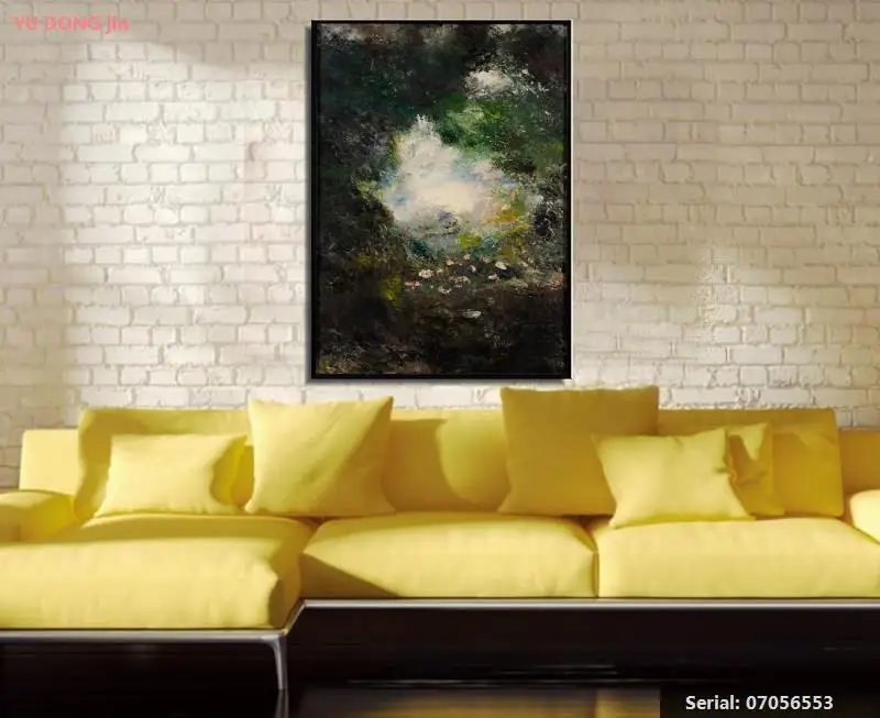 August Strindberg Still life Abstract oil Painting Drawing art Spray Unframed Canvas technical scarf miniature brass07056553 | Дом и сад