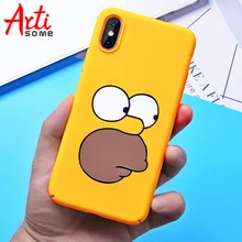

Artisome Cute Case For iPhone 7 Case Plus Case Bear Hard PC Back Phone Cover For iPhone 6 6S 8 Plus X Cases Coque Anti Knock