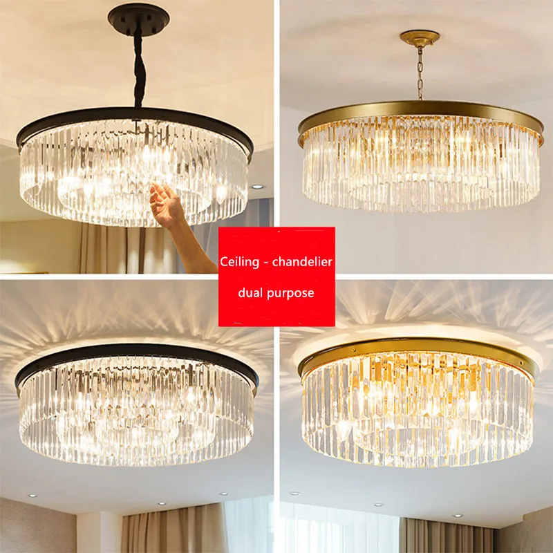 

LED ceiling lamp Modern Crystal Chandelier Lights For Living Room Chandeliers Lighting bedroom Pendant indoor Hanging Fixtures