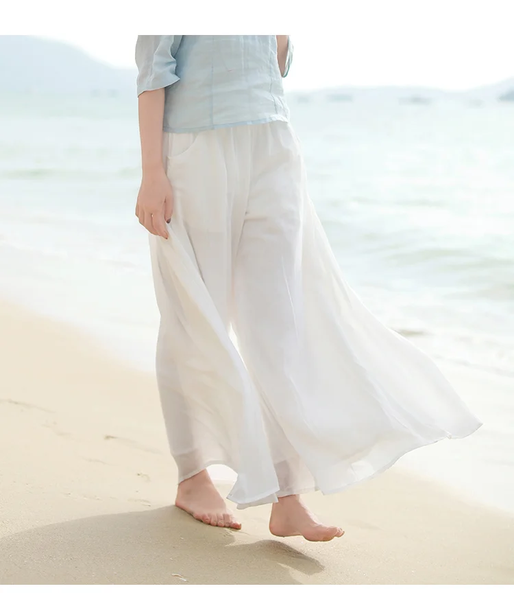 White wide leg pants (7)