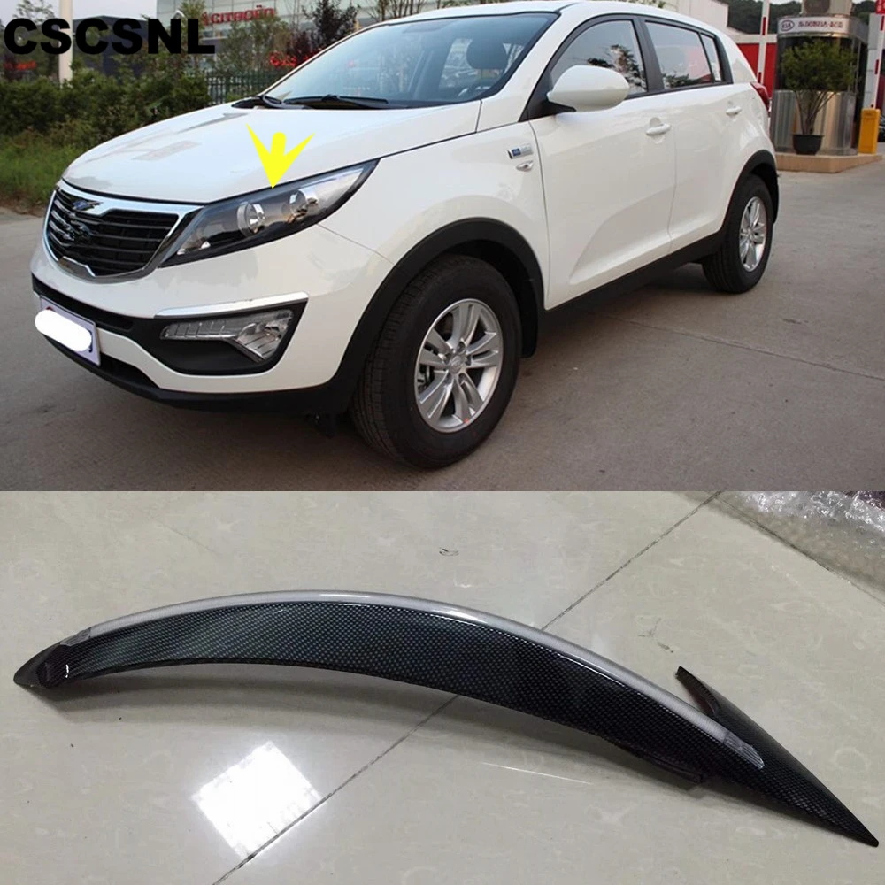 

CSCSNL 2PCS LED For Kia Sportage 2011 - 2015 Daytime Running Light Yellow Turn Signal Relay Car Headlight Eyebrow Decoration